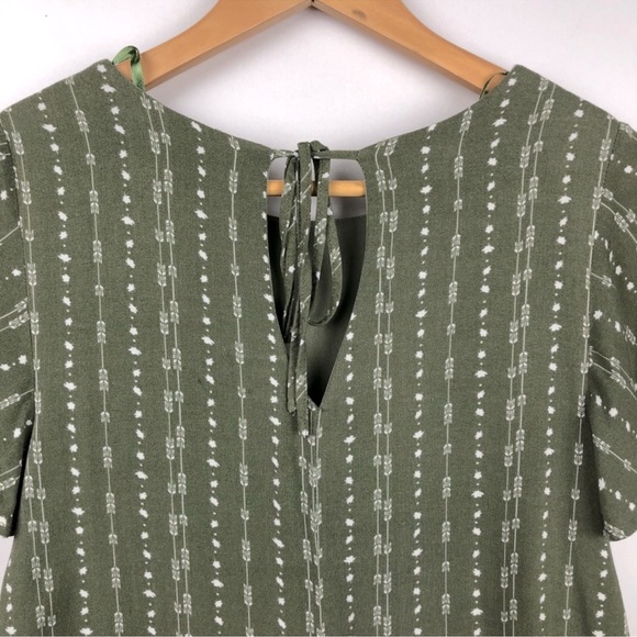 Blue Rain Olive Green Sheath Tiered Dress Size XS - Picture 6 of 9